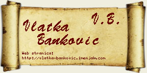 Vlatka Banković vizit kartica